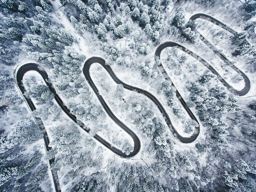 I Photograph The Roads Of Transylvania From Above. Yes, That Transylvania!