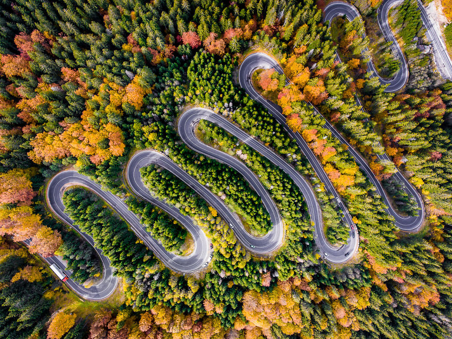 I Photograph The Roads Of Transylvania From Above. Yes, That Transylvania!