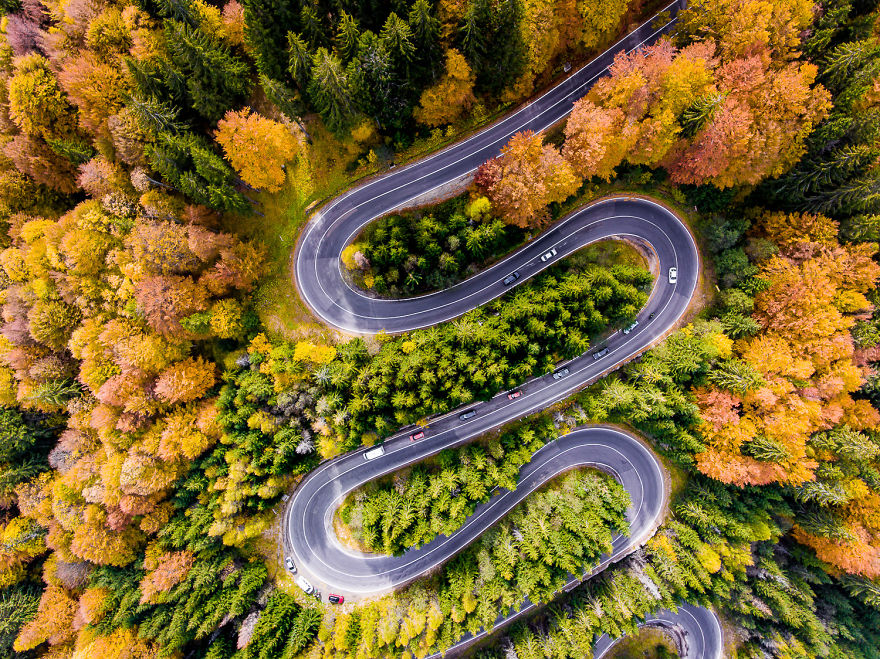 I Photograph The Roads Of Transylvania From Above. Yes, That Transylvania!