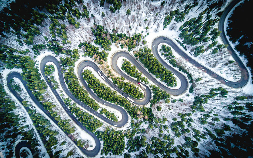 I Photograph The Roads Of Transylvania From Above. Yes, That Transylvania!
