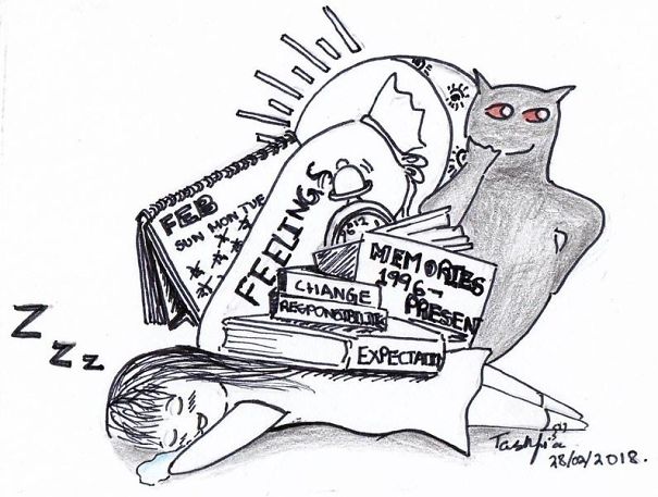 I Turned My Methods Of Coping With Anxiety Into 8 Humourous Hand-Drawn Self-Care Comic Strips