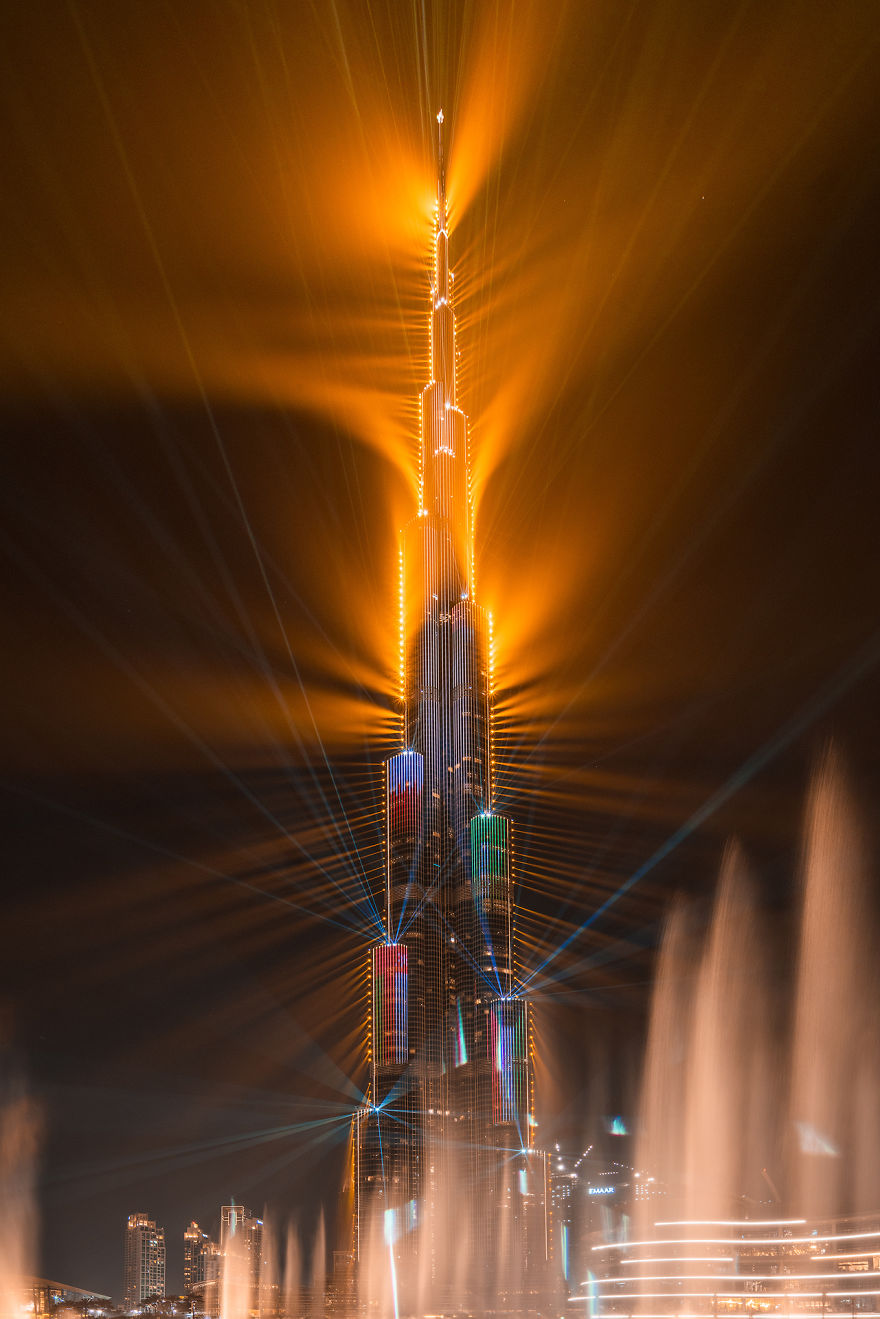 Dubai's World Record Laser Show In Pictures