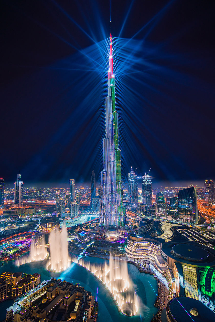 Dubai's World Record Laser Show In Pictures