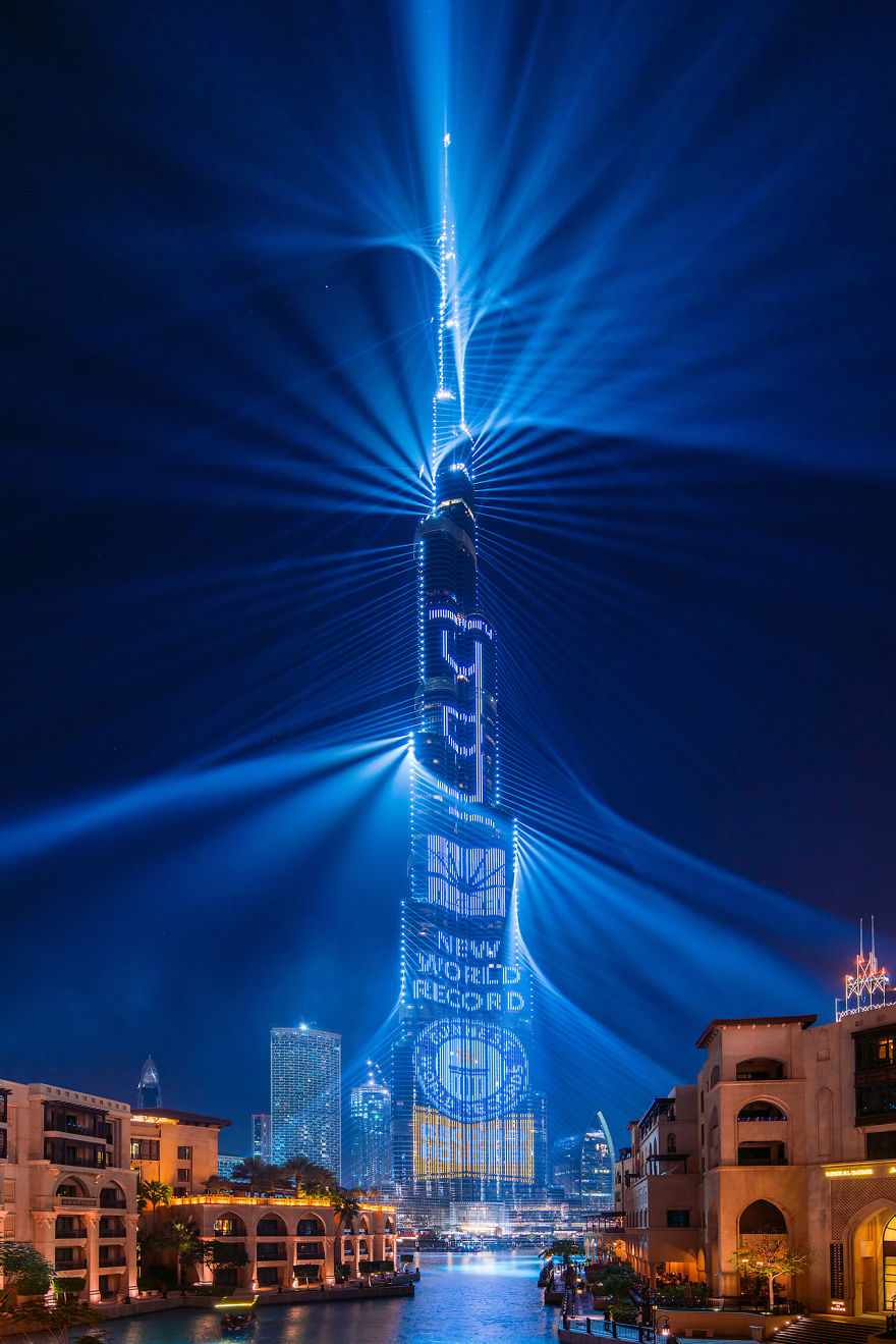 Dubai's World Record Laser Show In Pictures
