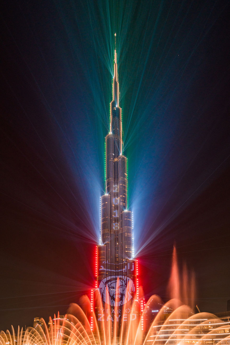Dubai's World Record Laser Show In Pictures