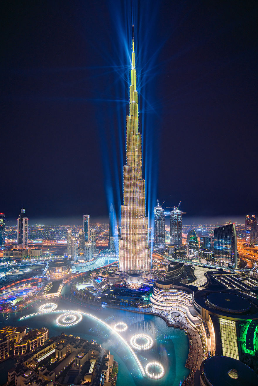 Dubai's World Record Laser Show In Pictures