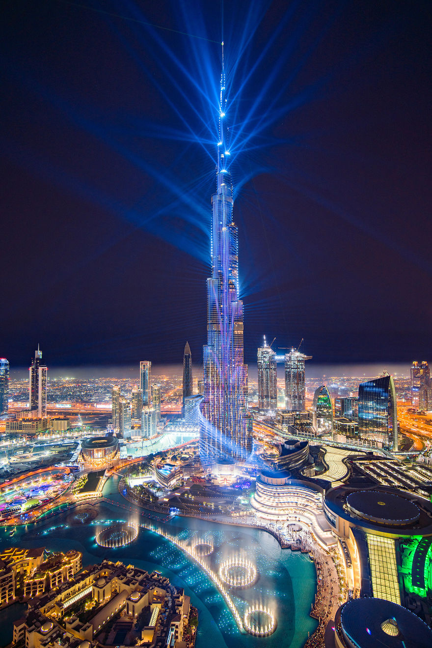 Dubai's World Record Laser Show In Pictures