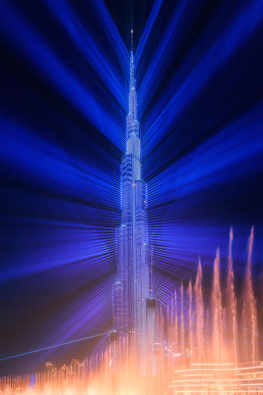 Dubai's World Record Laser Show In Pictures