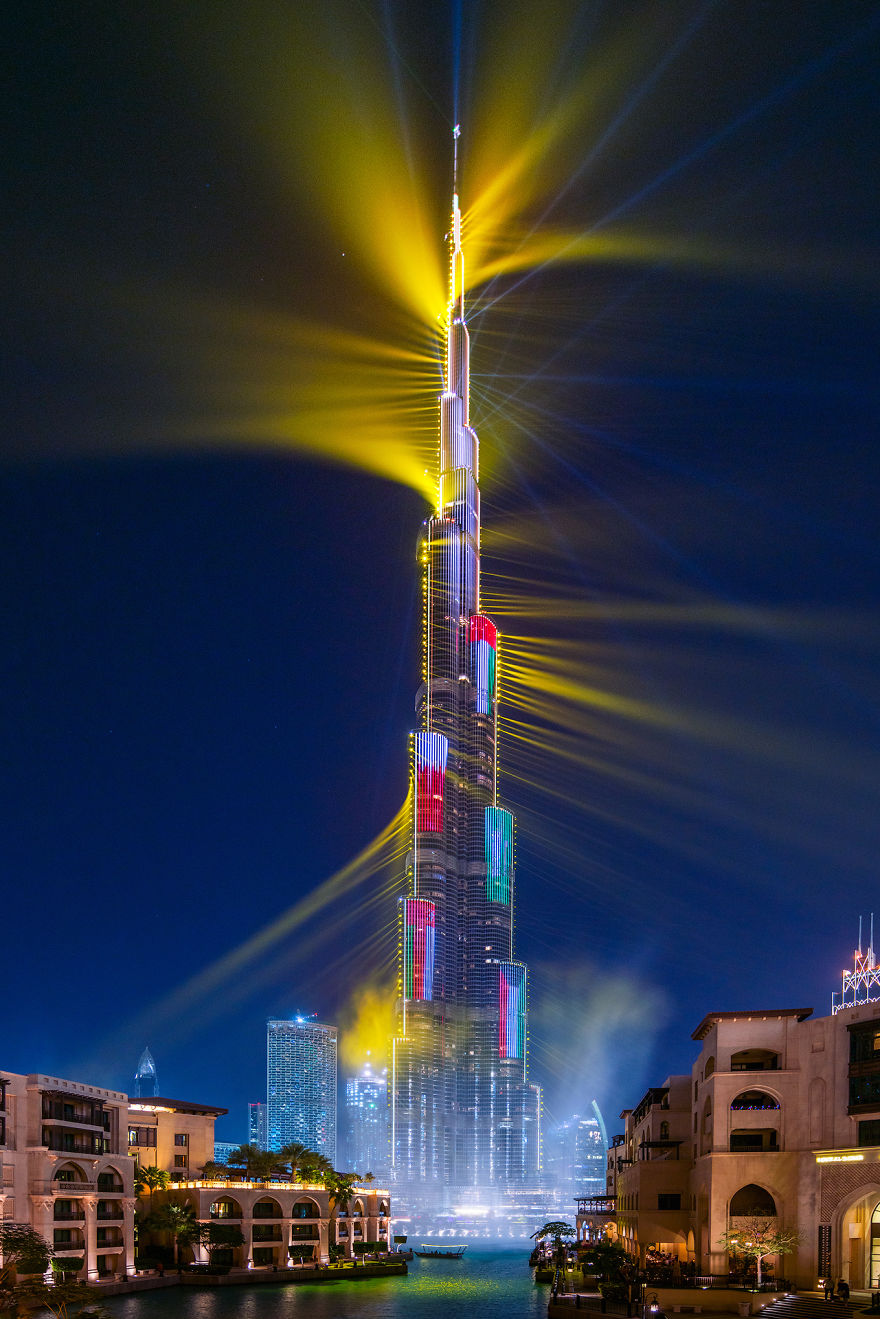 Dubai's World Record Laser Show In Pictures