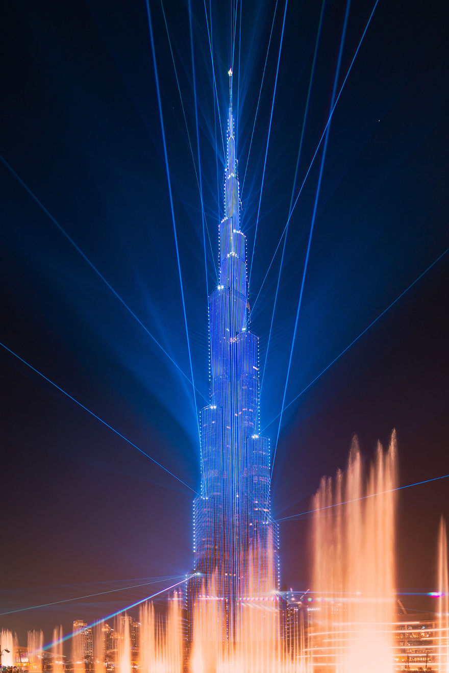 Dubai's World Record Laser Show In Pictures