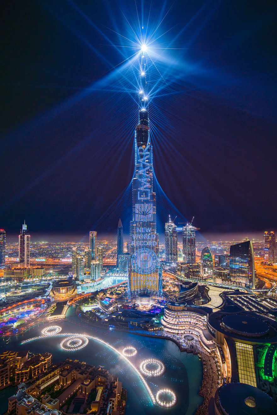 Dubai's World Record Laser Show In Pictures