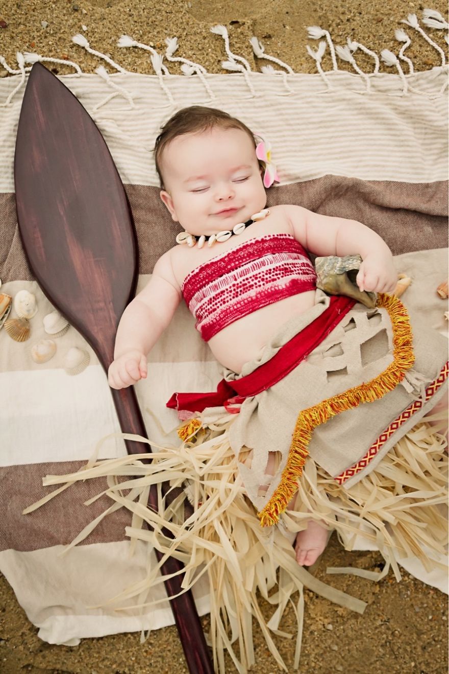 Each Month I Created Princess Costumes For My Baby Girl To Cope With Postpartum Depression