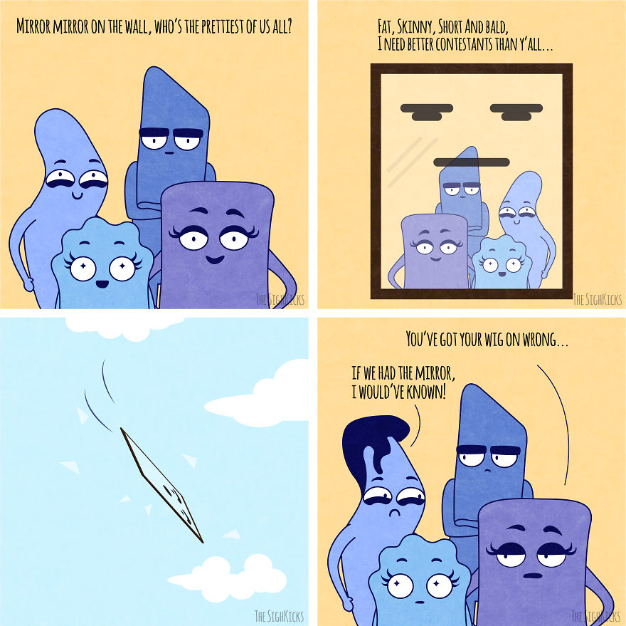 Four Friends With Different Personalities Make Funny Comics About Their Lives Together Four Friends With Different Personalities Make Funny Comics About Their Lives Together