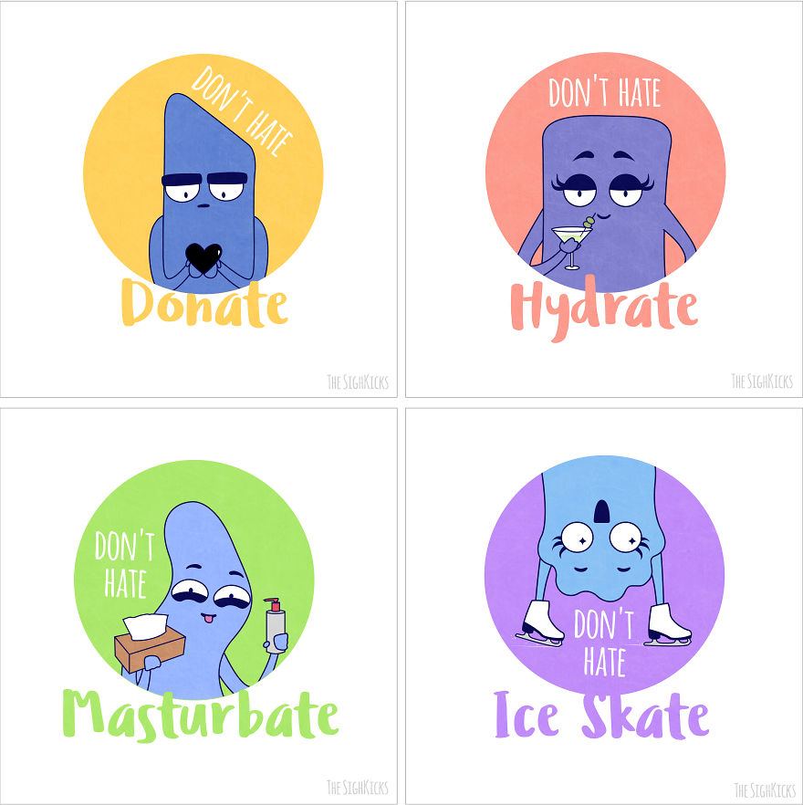 Four Friends With Different Personalities Make Funny Comics About Their Lives Together