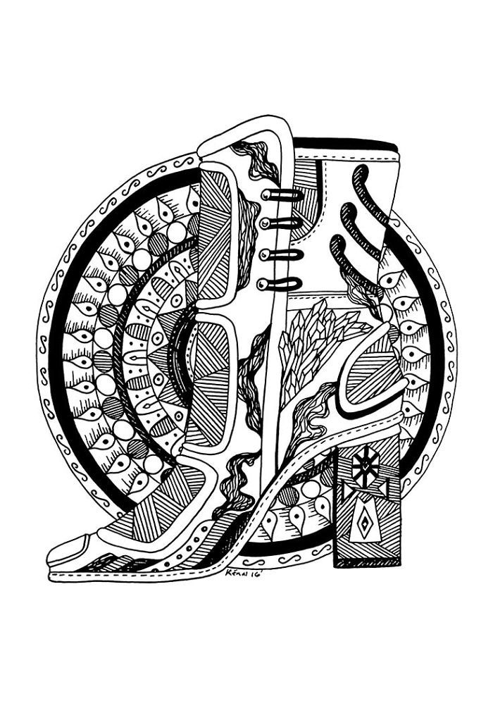 I Made These 24 Ink Line Drawings Into Coloring Pages