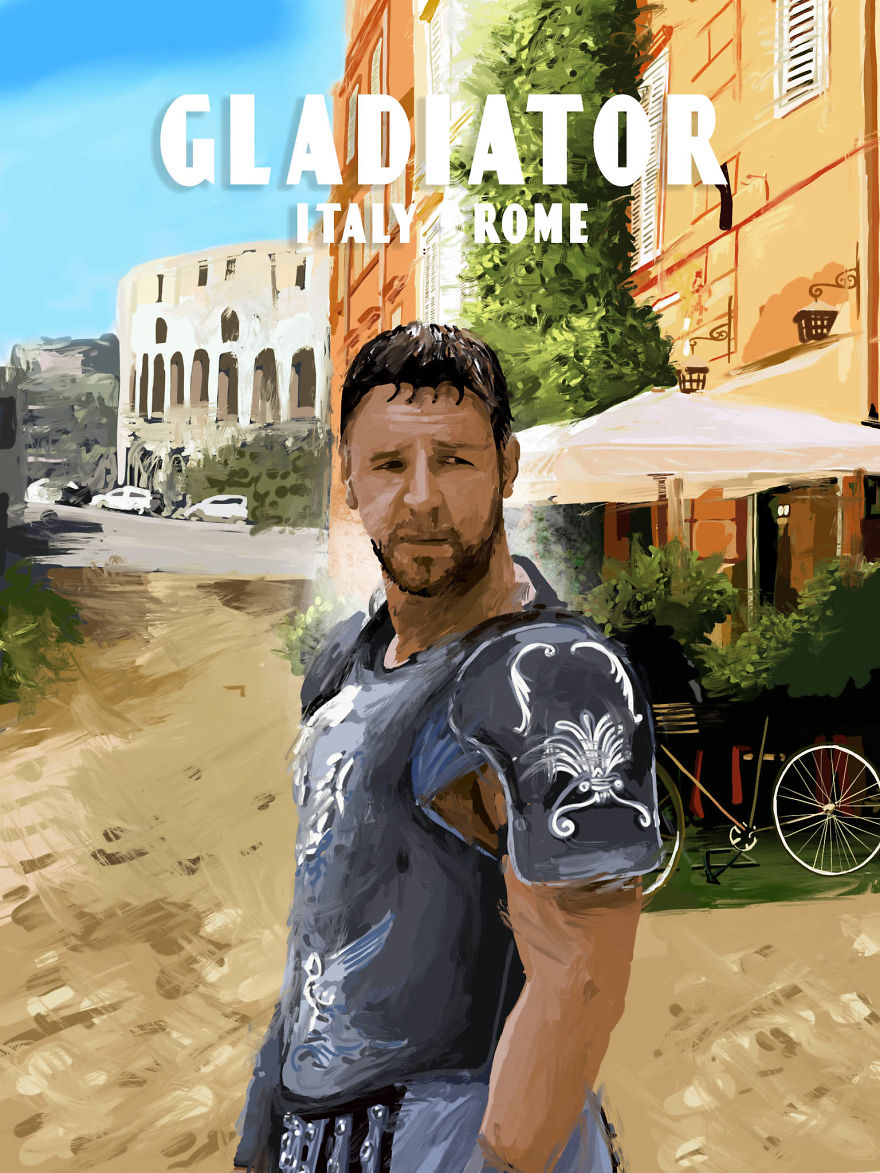 We Illustrated Oscar Winning Movies That Are Set Around The World