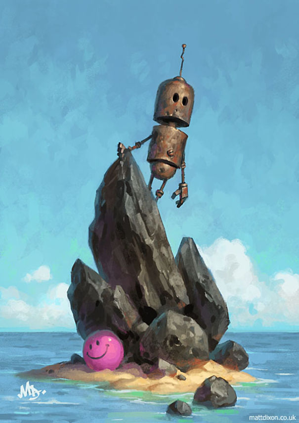 Lonely Robots Experiencing The Quiet Wonder Of The World ( Part 3 )