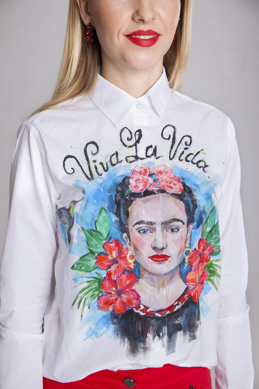 I Used Shirts As A Canvas And Painted Unique And Eye-Catching Designs To Show How Boring Shirt Can Be Turned To The Coolest Clothing