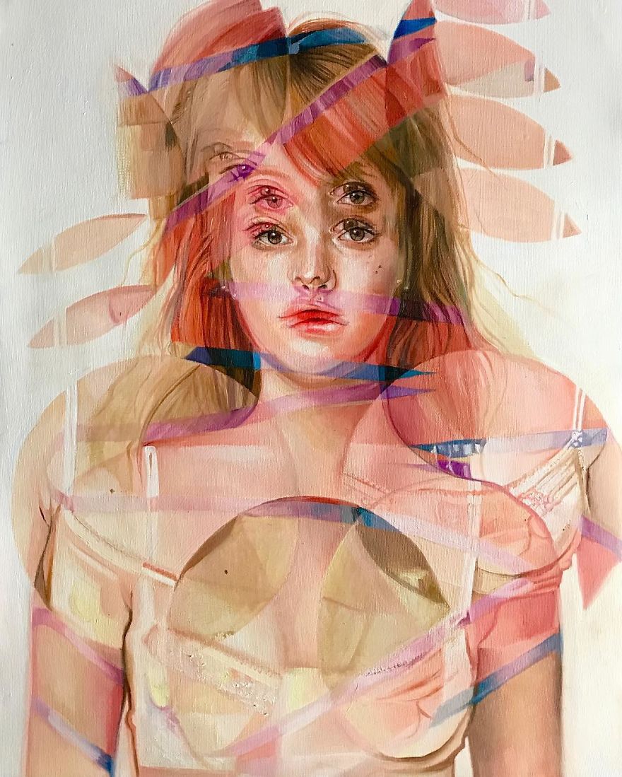 I Create Figurative Op Paintings That Will Make You Feel Dizzy