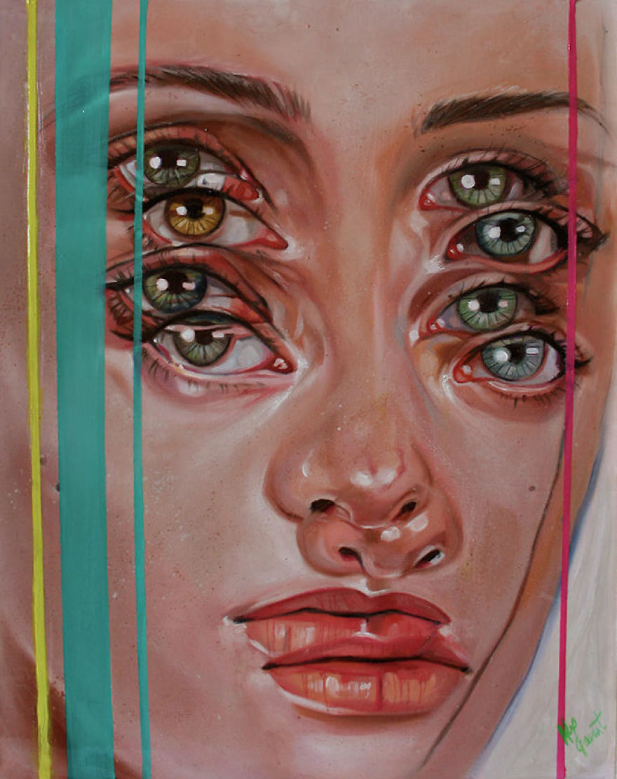 I Create Figurative Op Paintings That Will Make You Feel Dizzy