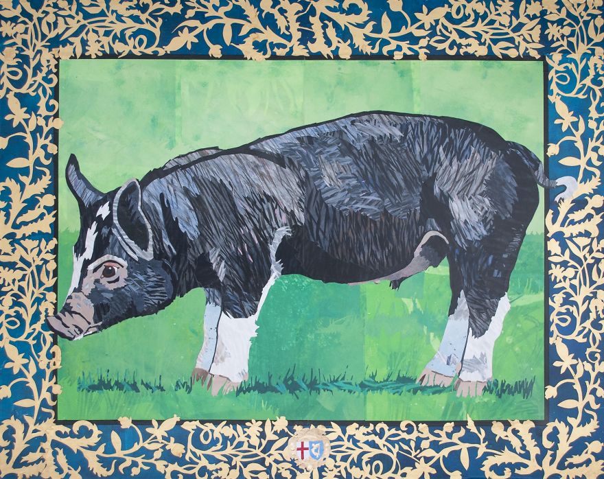Inspired By Medieval Illuminated Manuscripts, I Created A Modern-Day Bestiary Of Rare And Endangered Farm Animals