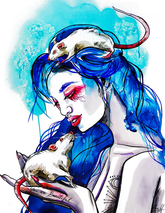 I Illustrated Weird Portraits To Demonstrate How Relative The Beauty Is