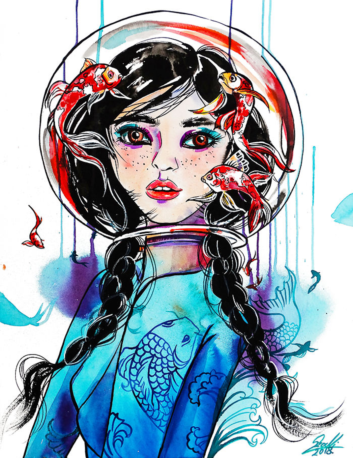 I Illustrated Weird Portraits To Demonstrate How Relative The Beauty Is