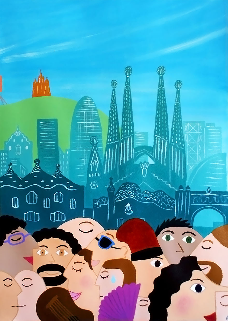 I Made Different Cities Where I Have Been From My Point Of View