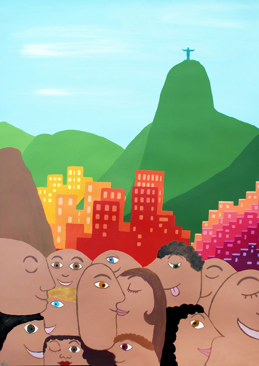 I Made Different Cities Where I Have Been From My Point Of View