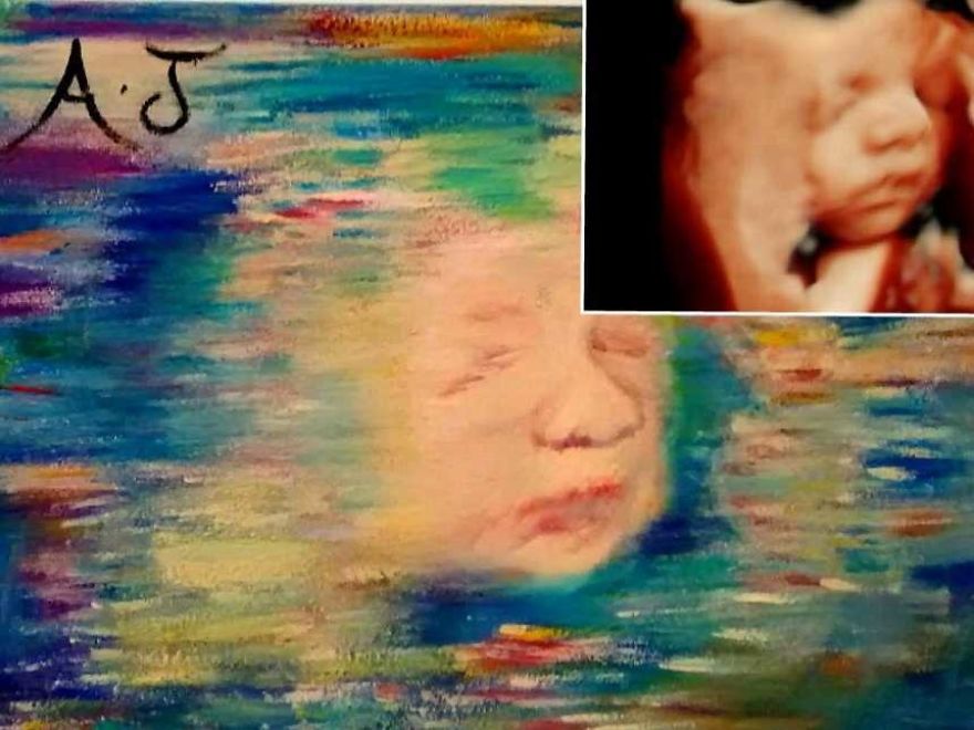 Lawyer Mom Gives Up Career To Pursue Her Real Passion, Ultrasound Painting Lawyer Mom Gives Up Career To Pursue Her Real Passion, Ultrasound Painting