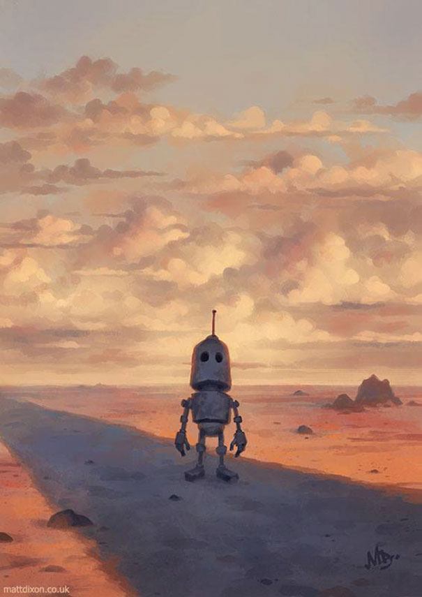 Lonely Robots Experiencing The Quiet Wonder Of The World ( Part 3 )