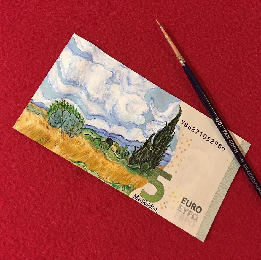 Painting-On-Money-Mari-Roldan