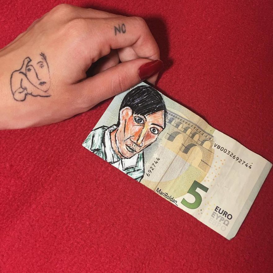 Painting-On-Money-Mari-Roldan