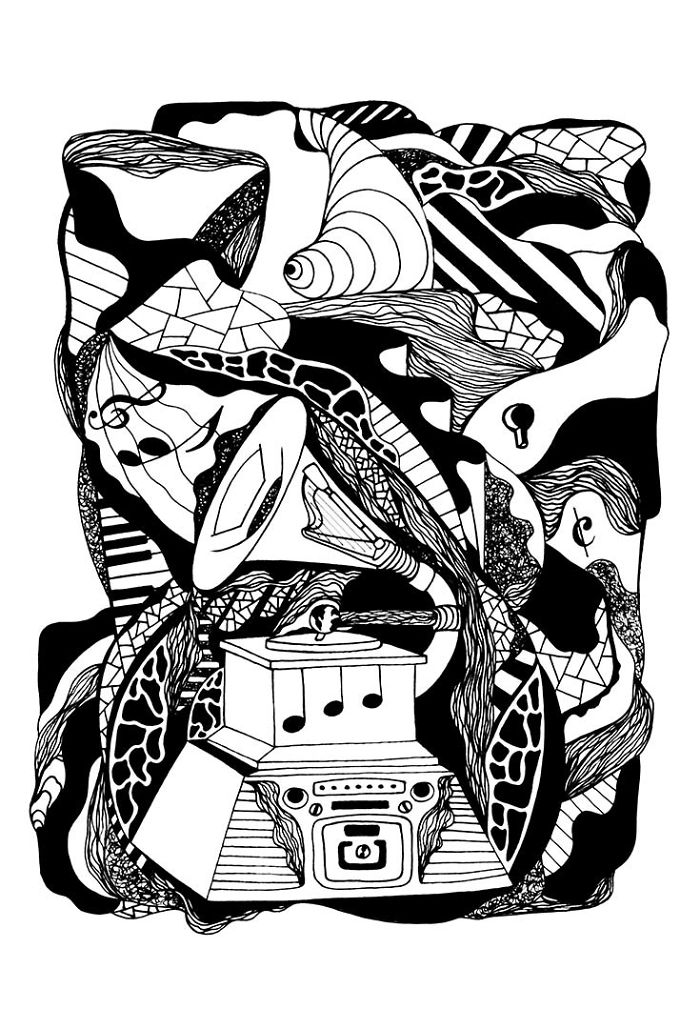 I Made These 24 Ink Line Drawings Into Coloring Pages