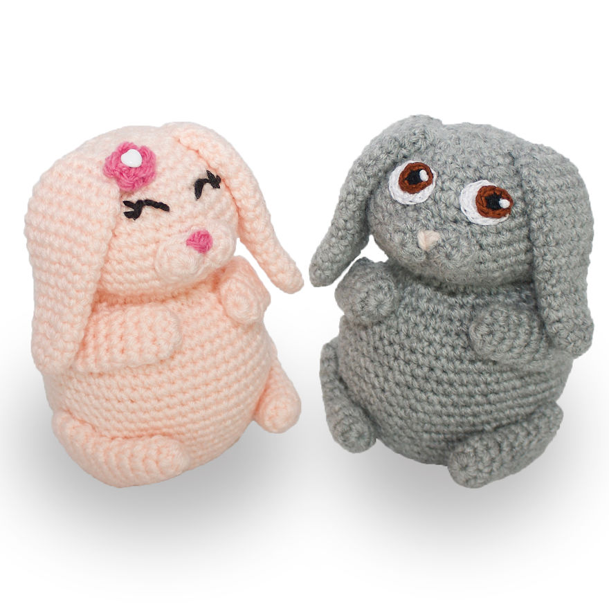 Crochet Bunny Pudgy Pals