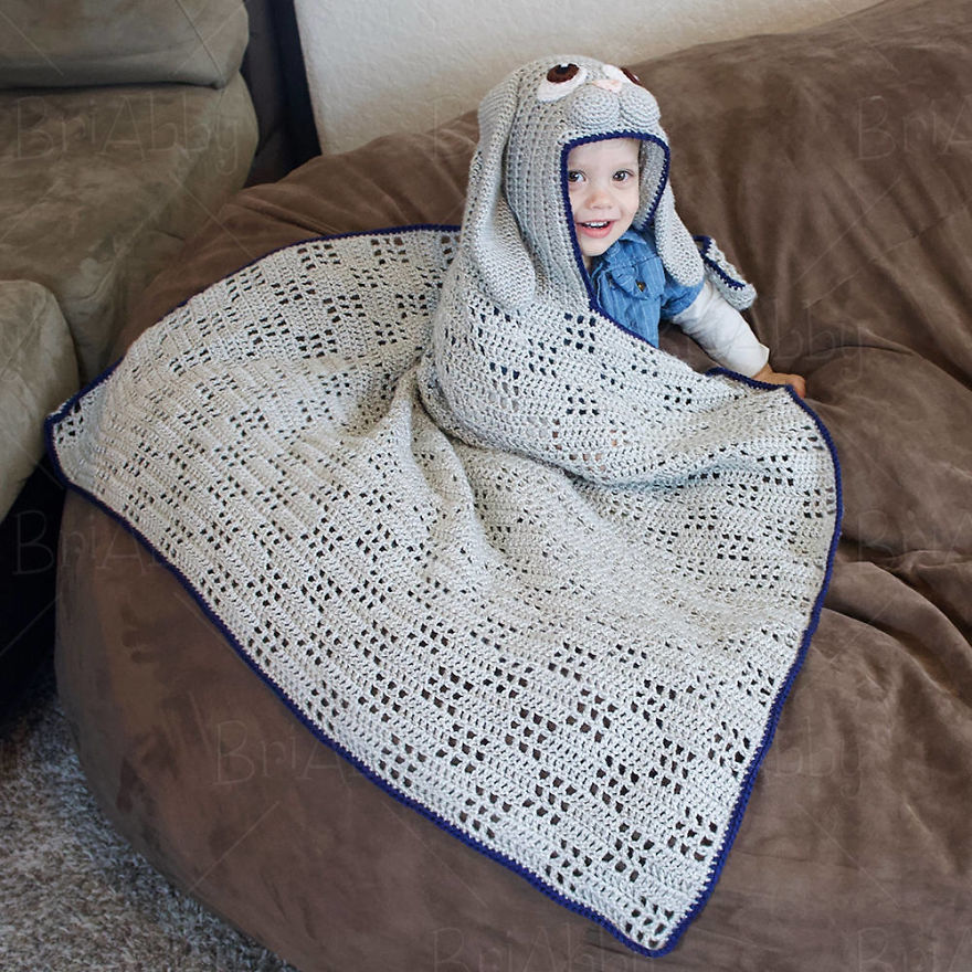 Hooded Bunny Blanket