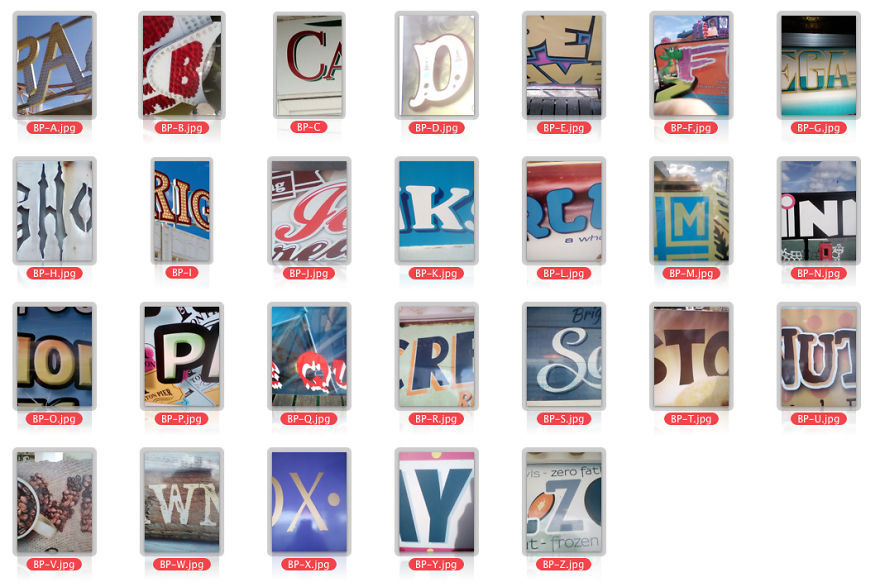 My Souvenir Alphabets