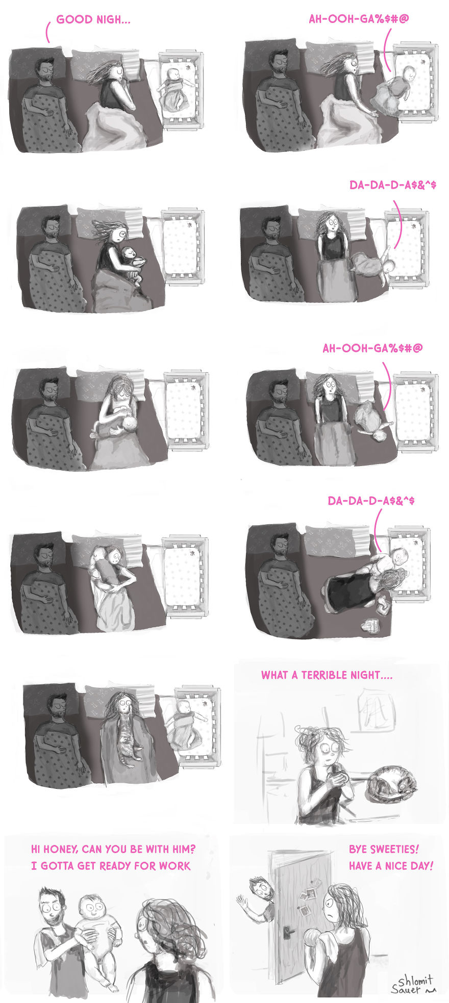 My Tired Mommy - Illustrated Experiences Of A Young Moother