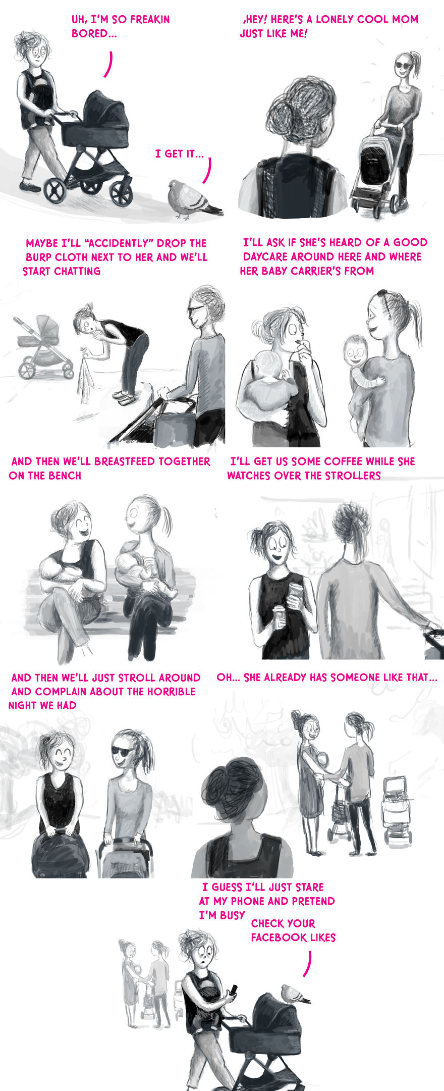 My Tired Mommy - Illustrated Experiences Of A Young Moother