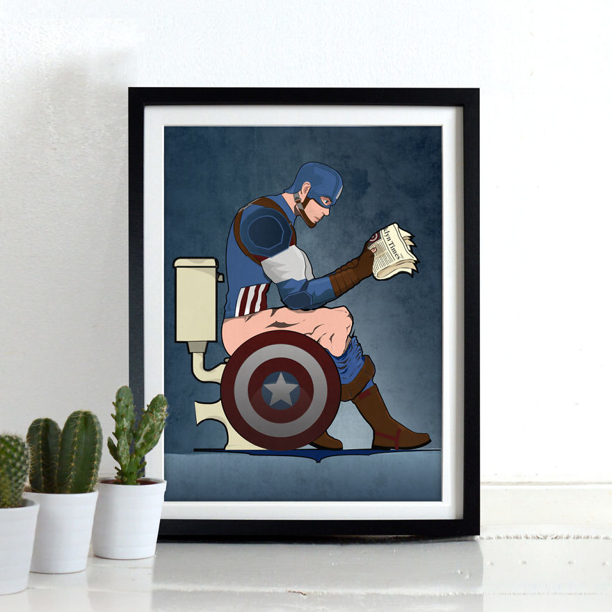 Superheroes Are Just The Same As Us, They Too, Need The Loo Superheroes Are Just The Same As Us, They Too, Need The Loo