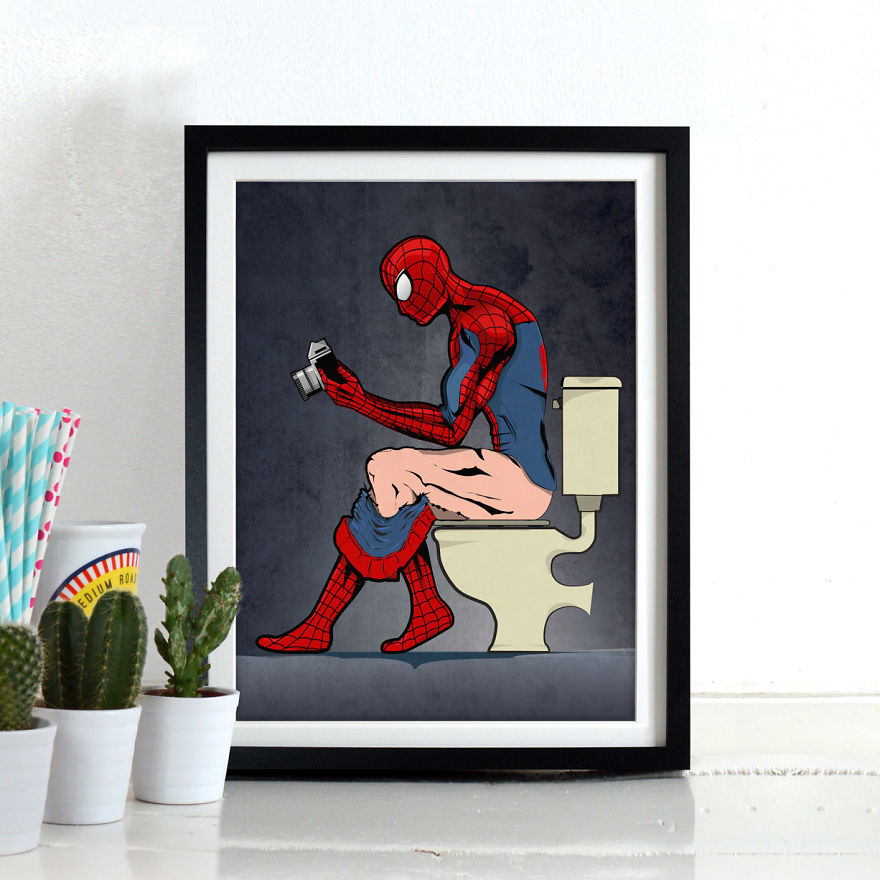 Superheroes Are Just The Same As Us, They Too, Need The Loo Superheroes Are Just The Same As Us, They Too, Need The Loo