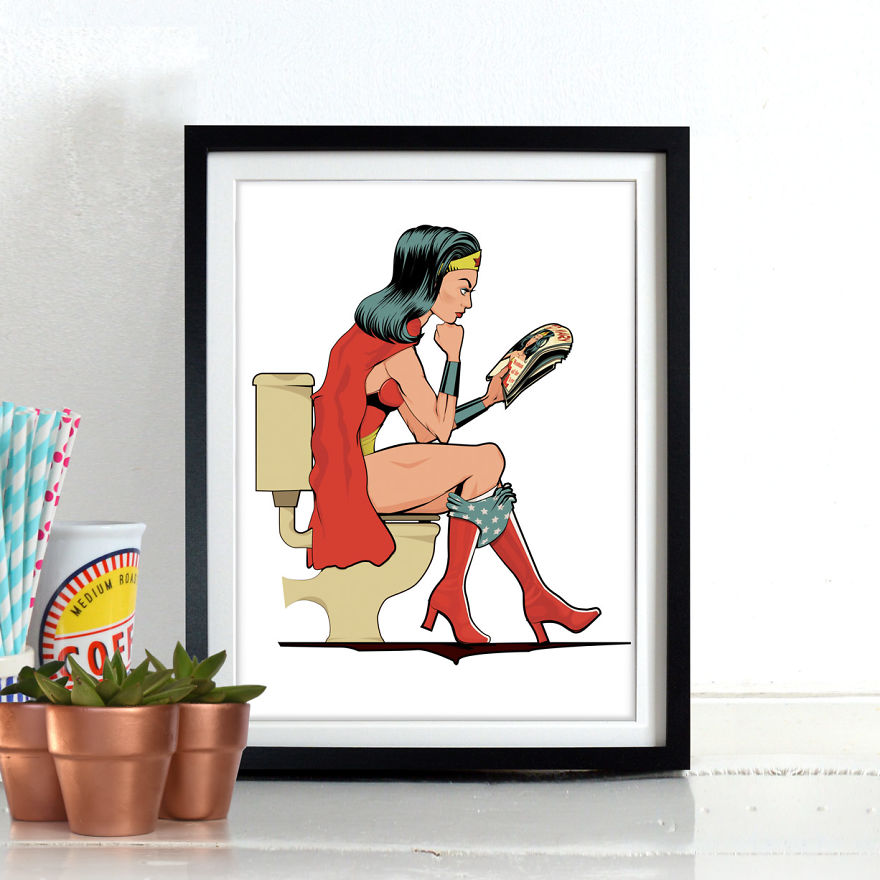 Superheroes Are Just The Same As Us, They Too, Need The Loo Superheroes Are Just The Same As Us, They Too, Need The Loo