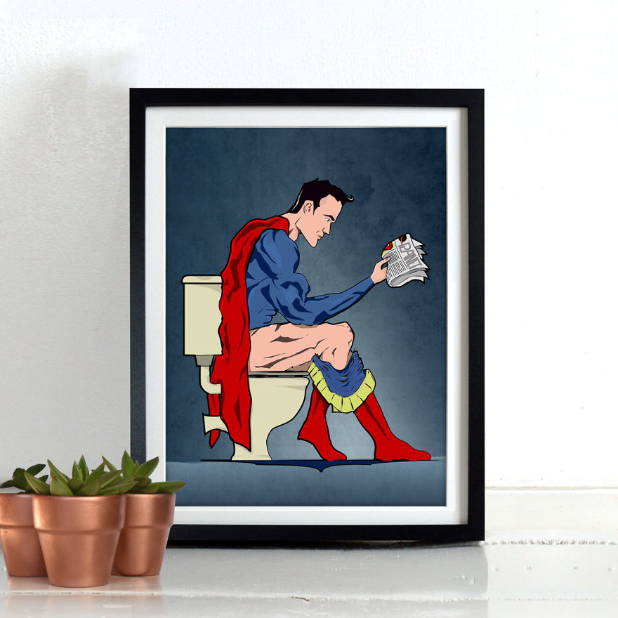 Superheroes Are Just The Same As Us, They Too, Need The Loo Superheroes Are Just The Same As Us, They Too, Need The Loo