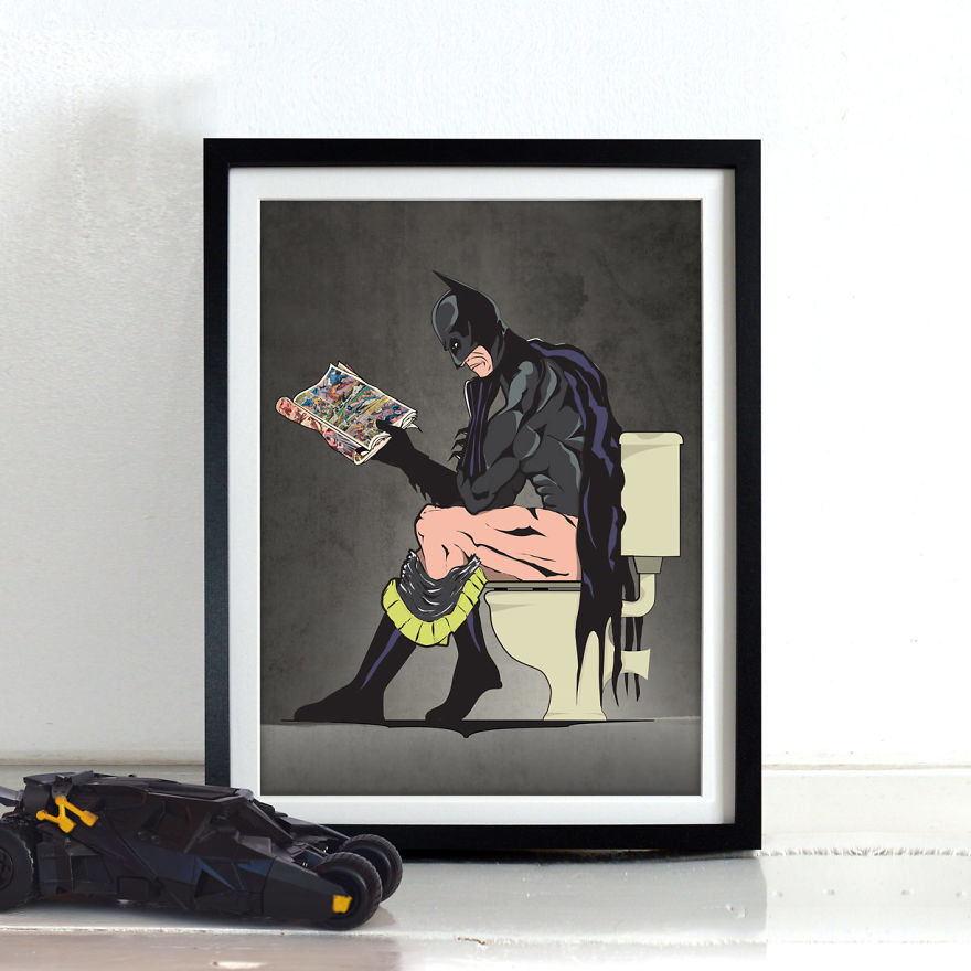 Superheroes Are Just The Same As Us, They Too, Need The Loo Superheroes Are Just The Same As Us, They Too, Need The Loo