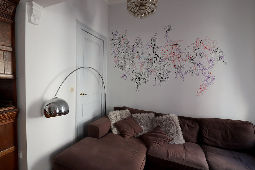 I Turned My Entire House Into An Amazing Doodle Drawing I Turned My Entire House Into An Amazing Doodle Drawing