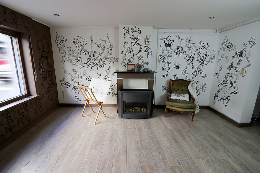 I Turned My Entire House Into An Amazing Doodle Drawing I Turned My Entire House Into An Amazing Doodle Drawing
