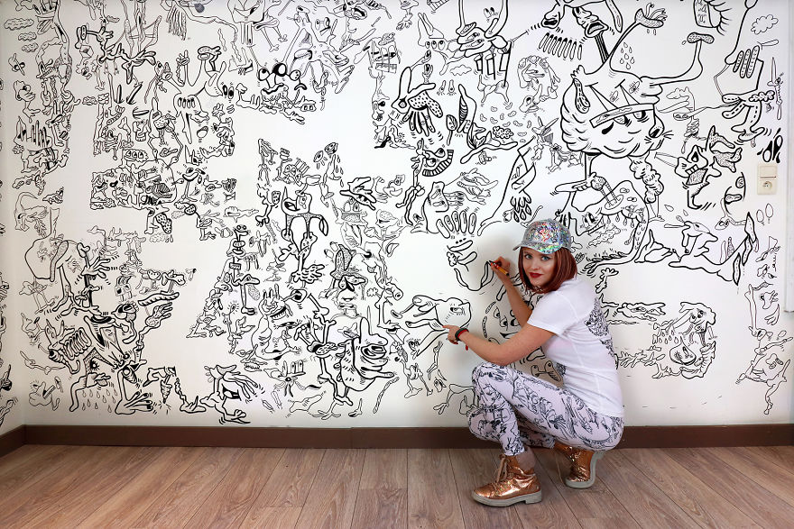 I Turned My Entire House Into An Amazing Doodle Drawing I Turned My Entire House Into An Amazing Doodle Drawing