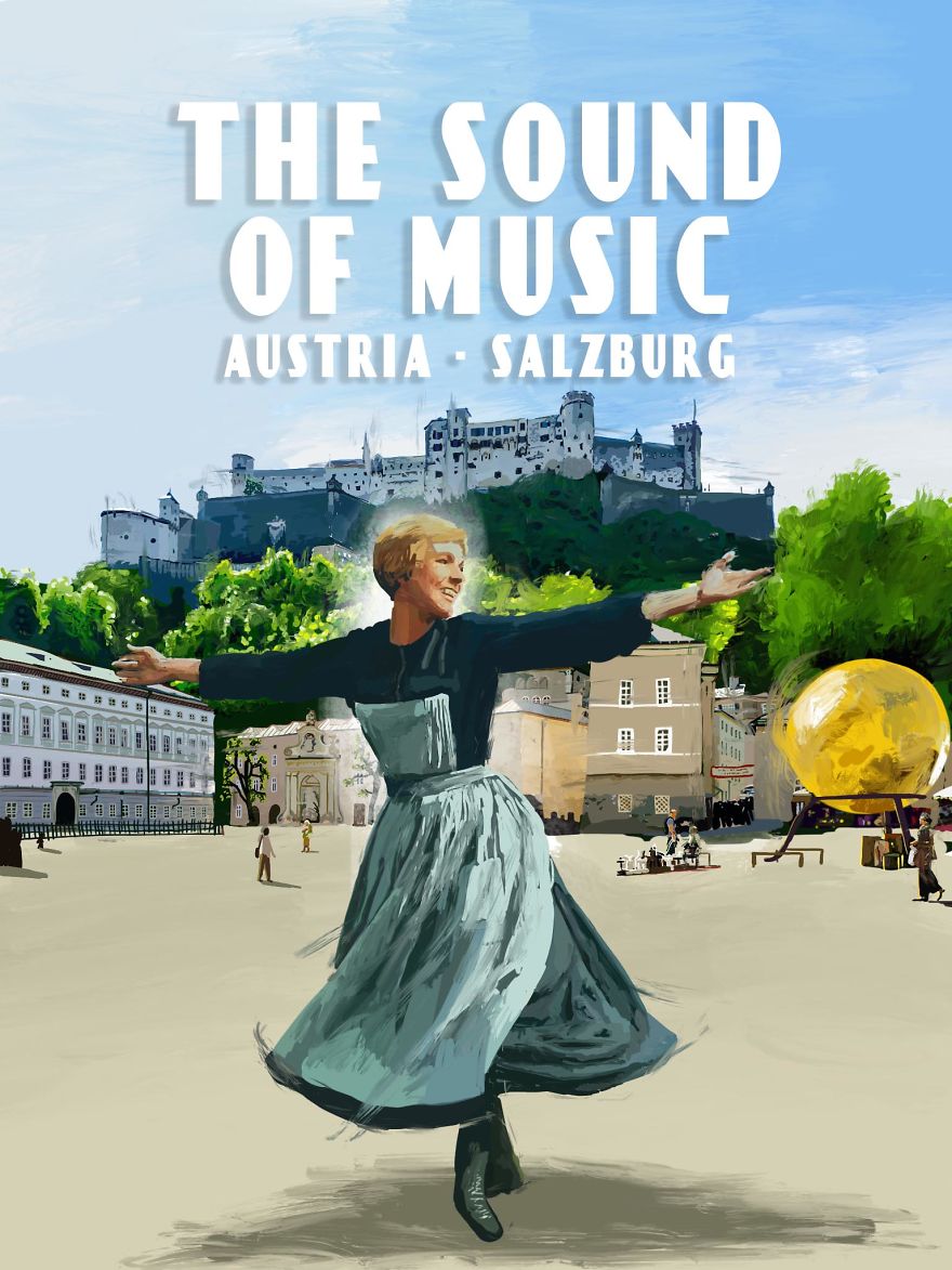 We Illustrated Oscar Winning Movies That Are Set Around The World