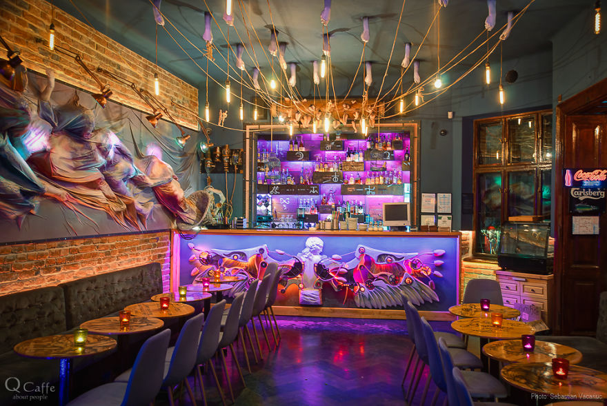 Bunch Of Artists Unite To Design The Interior Of This Surreal Bar And The Details Are Incredible