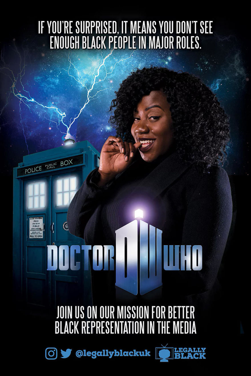 UK Activists Raise Awareness By Replacing White Actors With Black Leads In Movie Posters UK Activists Raise Awareness By Replacing White Actors With Black Leads In Movie Posters